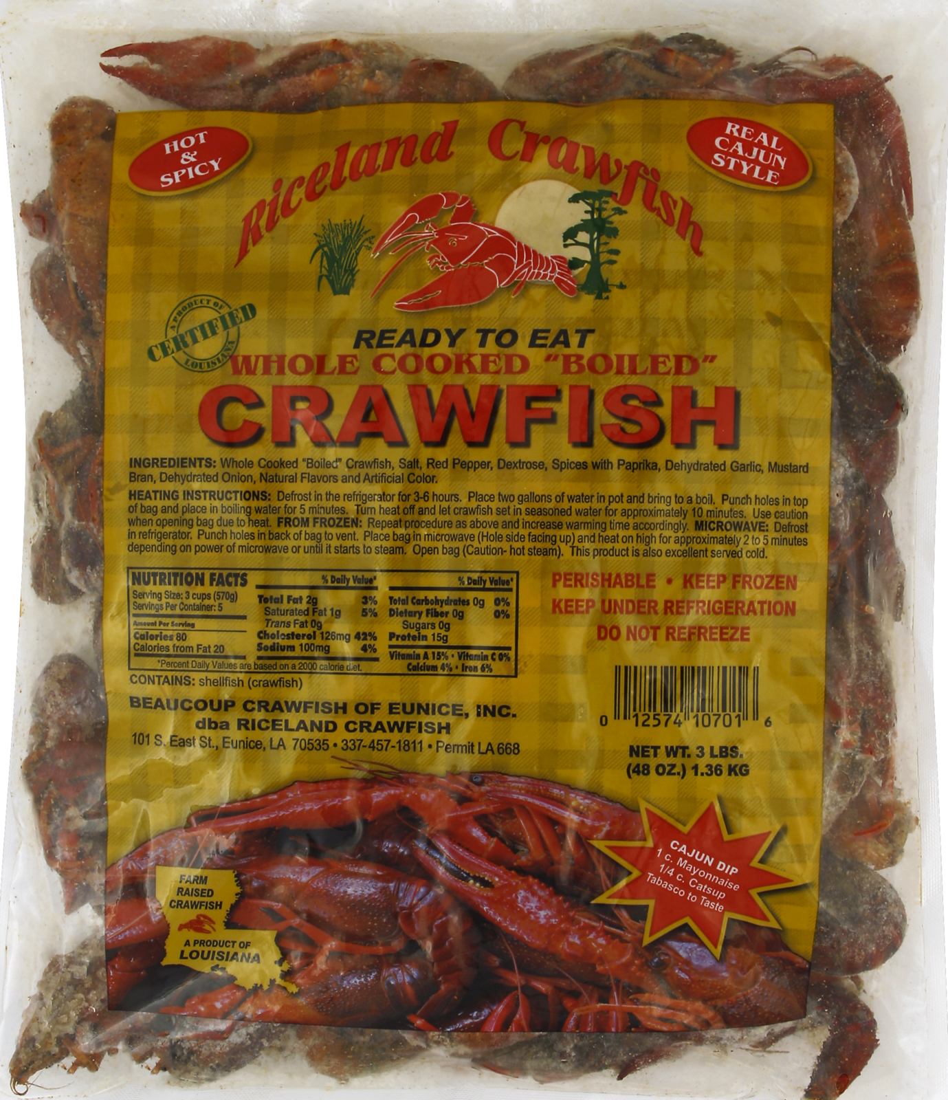 Riceland Crawfish Boiled Whole Crawfish