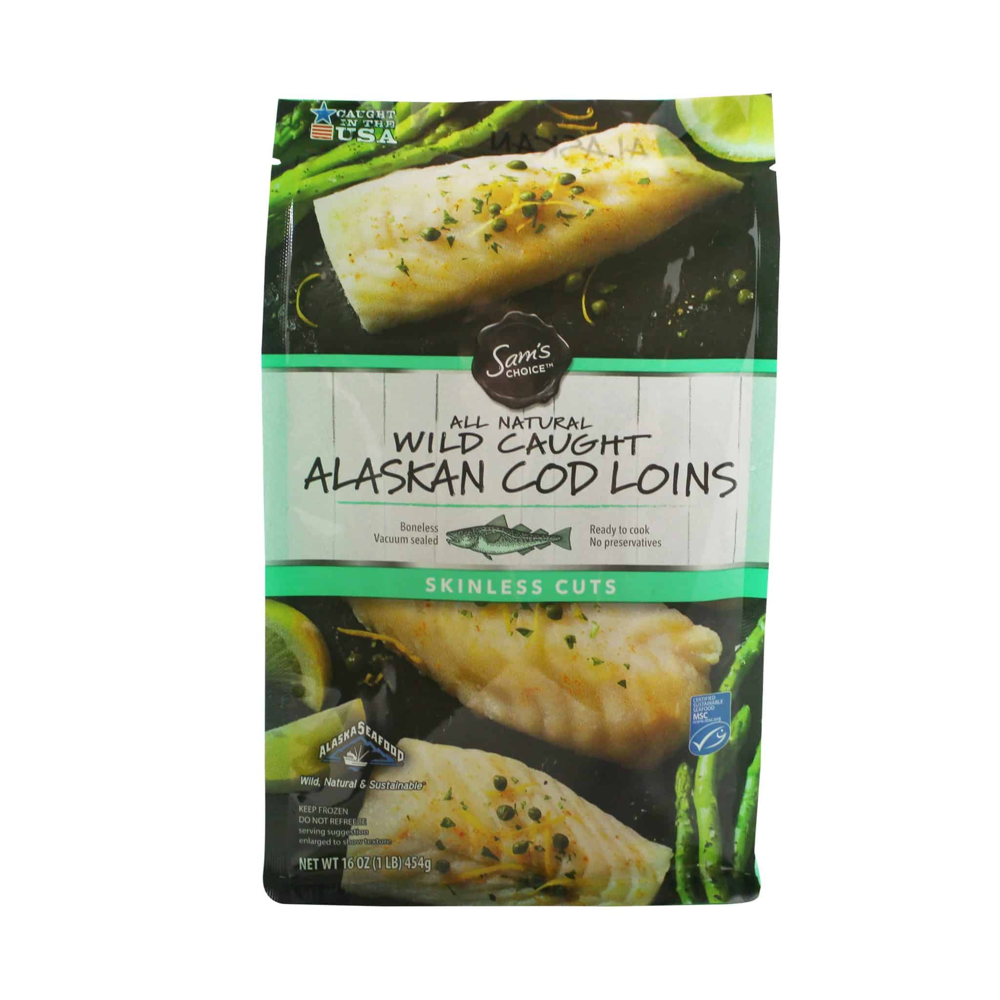 Sam's Choice Frozen Wild Caught Alaskan Cod Loins