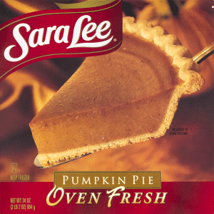 Sara Lee Whole Pumpkin Pie
