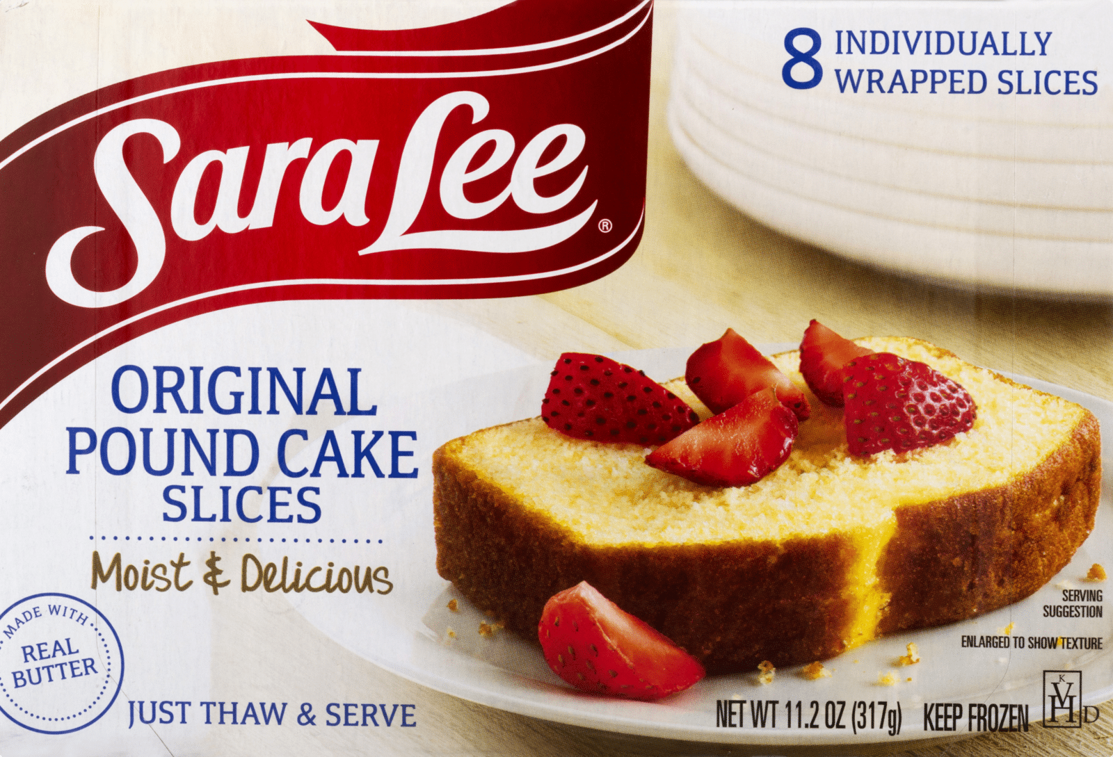 Sara Lee Slices Original Pound Cake 8 ea