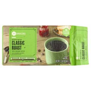 Se Grocers Coffee, 100% Ground, Medium Roast, Decaffeinated, Classic