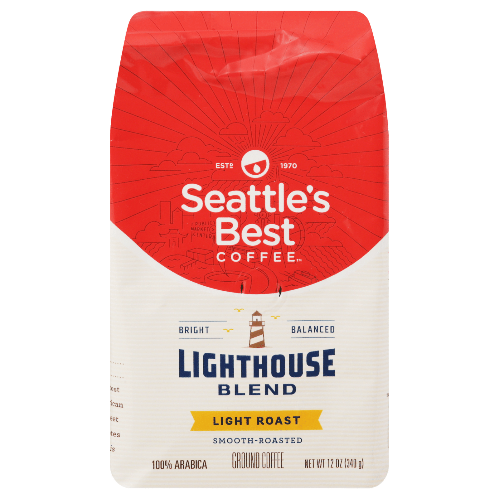 Seattle's Best Coffee Lighthouse Blend Light Roast Ground Coffee