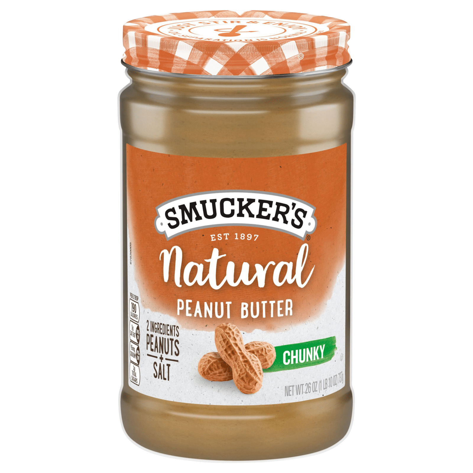 Smucker's Peanut Butter Chunky Natural