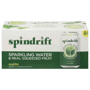 Spindrift Nojito Unsweetened Sparkling Water and Real Squeezed Fruit