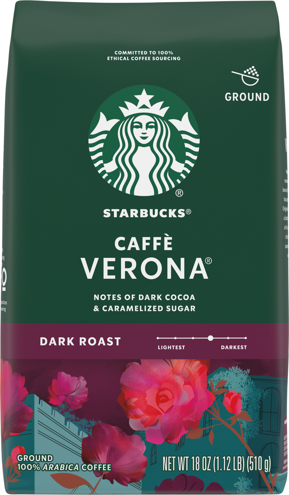 Starbucks Dark Roast Ground Caffe Verona Coffee
