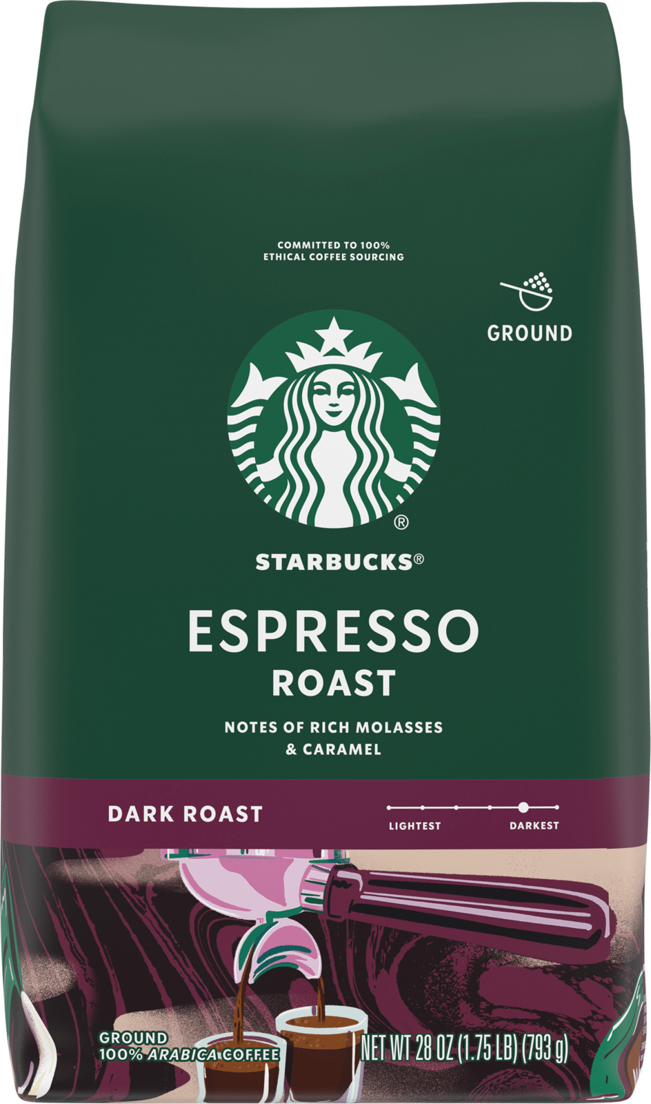 Starbucks Dark Roast Ground Espresso Roast Coffee