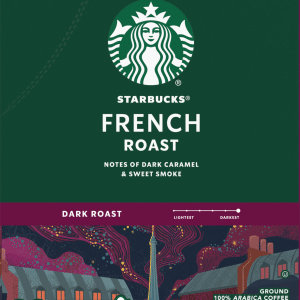 Starbucks Ground Dark Roast K-Cup Pods French Roast Coffee 22 Pods