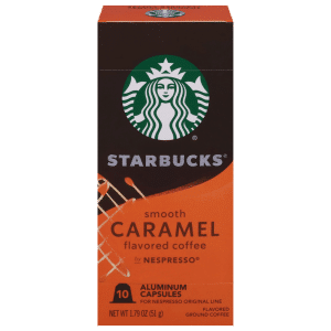 Starbucks Ground Smooth Caramel Coffee Aluminum Capsules