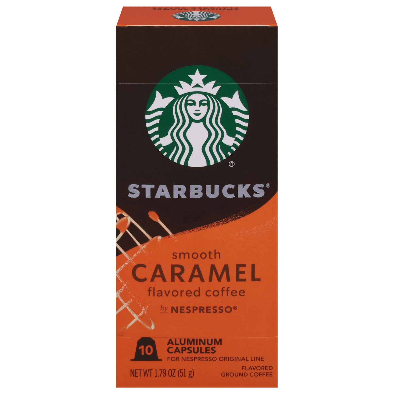 Starbucks Ground Smooth Caramel Coffee Aluminum Capsules