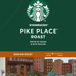 Starbucks K-Cup Pods Medium Roast Ground Pike Place Roast Coffee 22 Pods