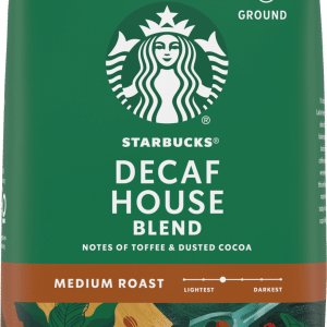 Starbucks House Blend Medium Roast Ground Coffee Decaffeinated