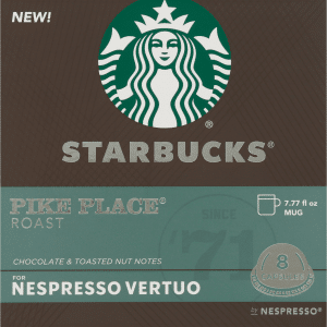Starbucks Nespresso Vertuo Pike Place Aluminum Capsules Coffee