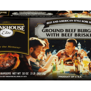 Steakhouse Elite Ground Beef Burgers with Beef Brisket