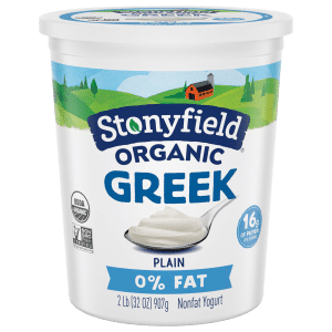 Stonyfield Greek Nonfat Yogurt Plain Organic
