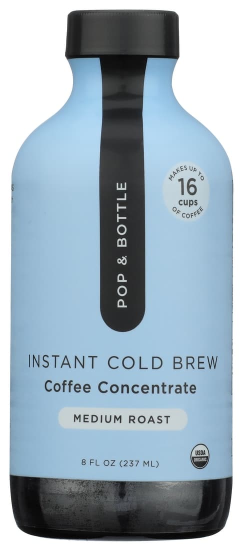 Pop & Bottle Instant Cold Brew Coffee Concentrate Medium Roast