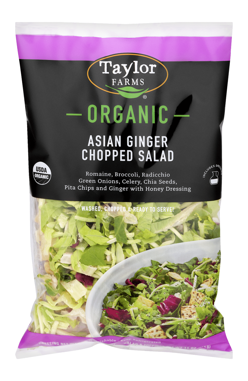 Taylor Farms Asian Ginger Chopped Salad Organic