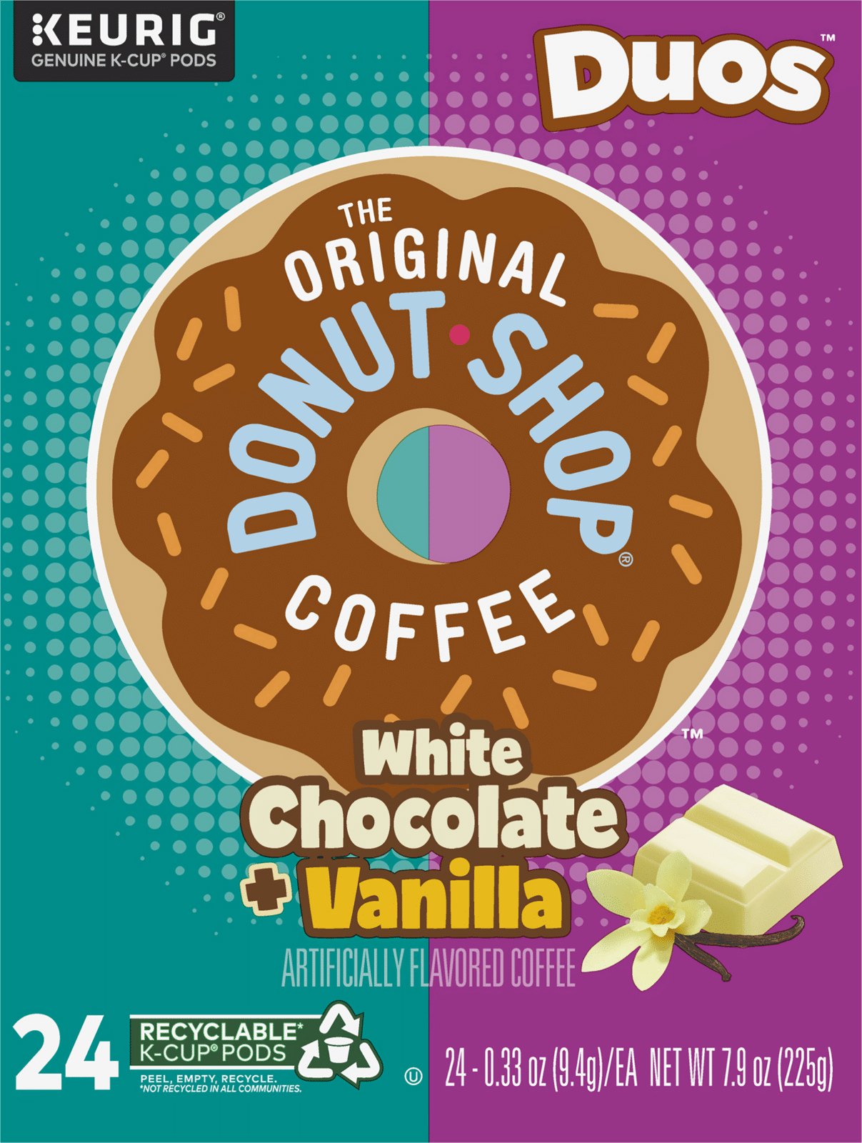 The Original Donut Shop Duos White Chocolate and Vanilla Single Serve K-Cup Pods