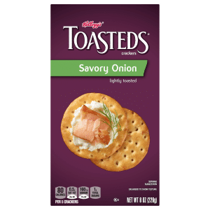Keebler Toasteds Crackers Savory Onion