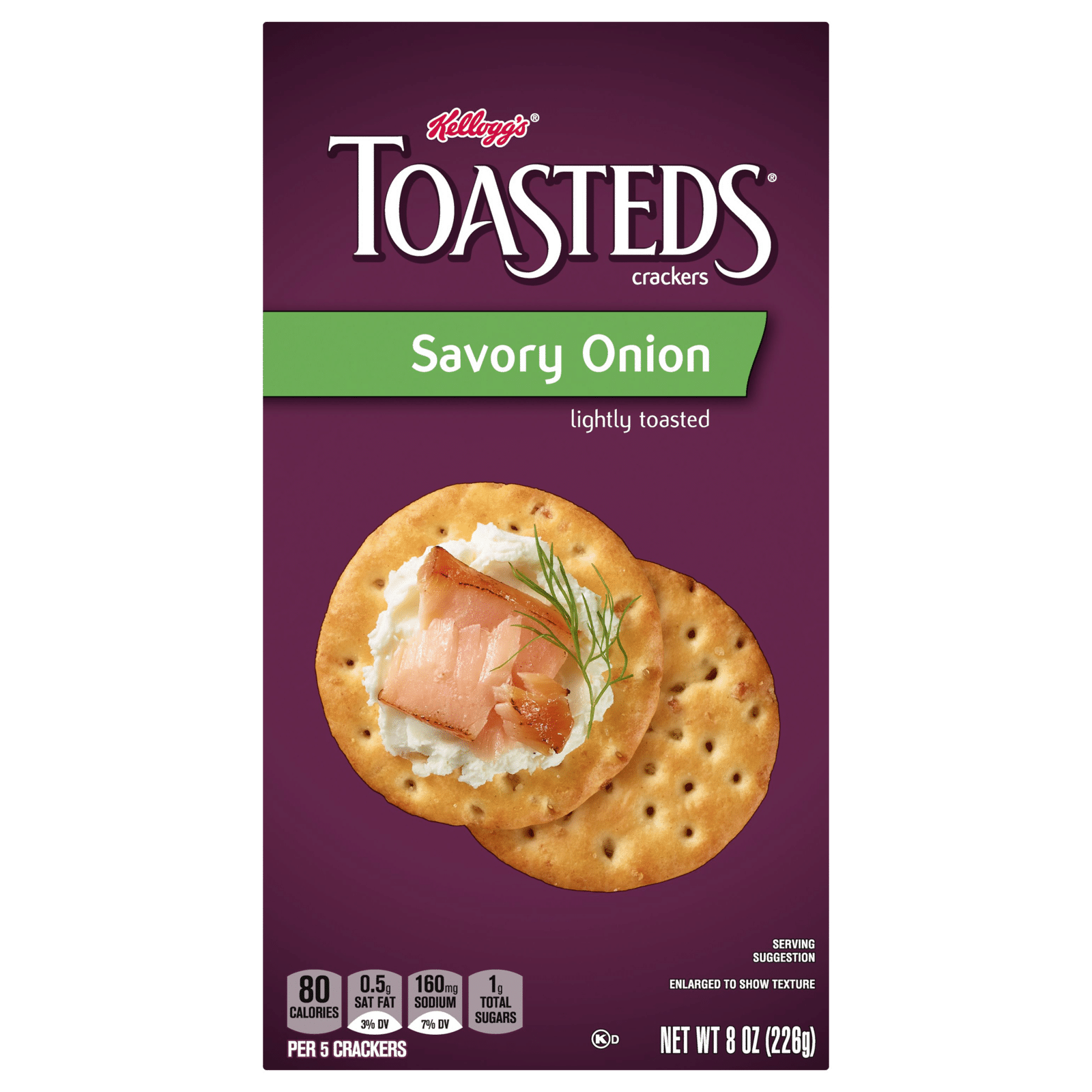 Keebler Toasteds Crackers Savory Onion