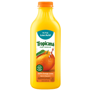 Tropicana Pure Premium 100% Juice Low Acid No Pulp Orange