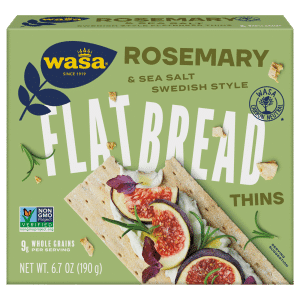 Wasa Flatbread Thins Rosemary & Sea Salt