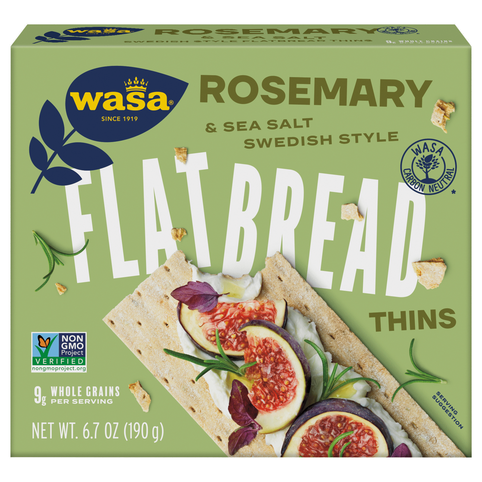 Wasa Flatbread Thins Rosemary & Sea Salt